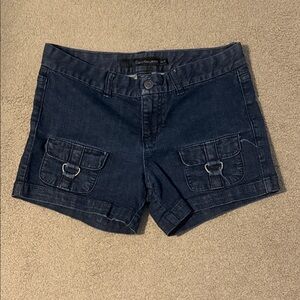 Calvin Klein Navy Denim Cargo Pocket Women's Shorts